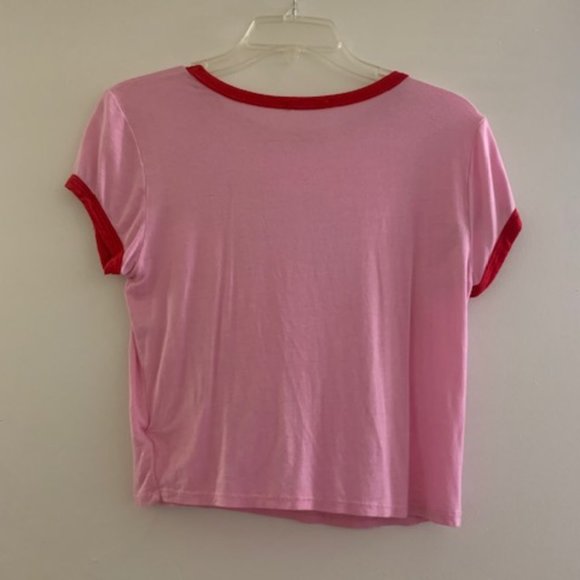 Angel and Devil Rhinestone Ringer Top - Picture 3 of 10